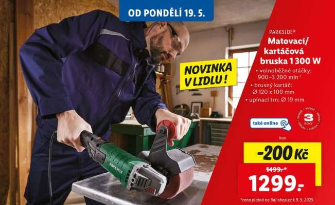 PARKSIDE Matovací/kartáčová bruska 1300 W