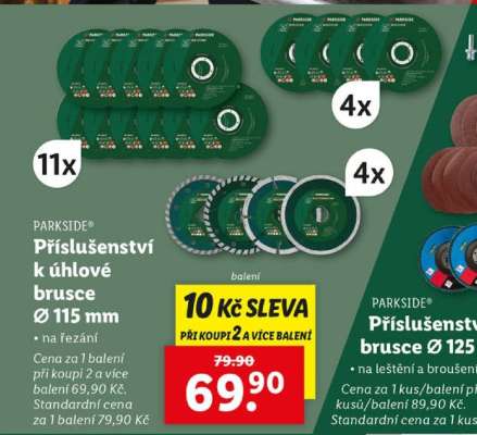 PARKSIDE Příslušenství k úhlové brusce Ø 115 mm