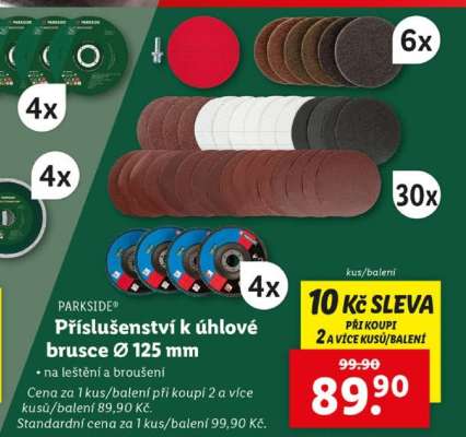 PARKSIDE Příslušenství k úhlové brusce Ø 125 mm