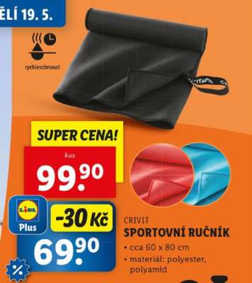 CRIVIT SPORTOVNÍ RUČNÍK