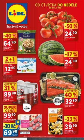 Leták Lidl - 22.5.2025 - 25.5.2025.
