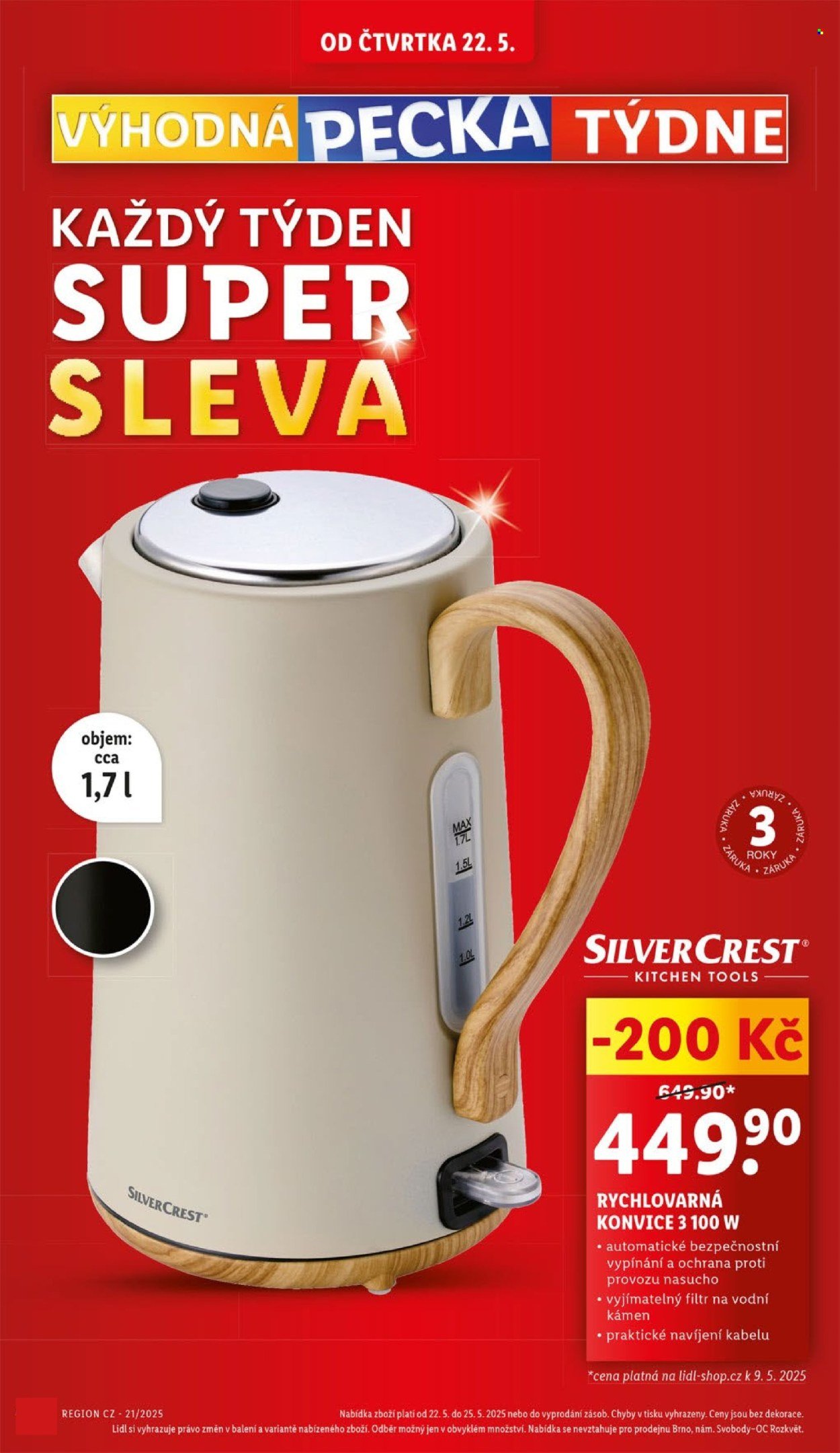 Leták Lidl - 22.5.2025 - 25.5.2025. Strana 1