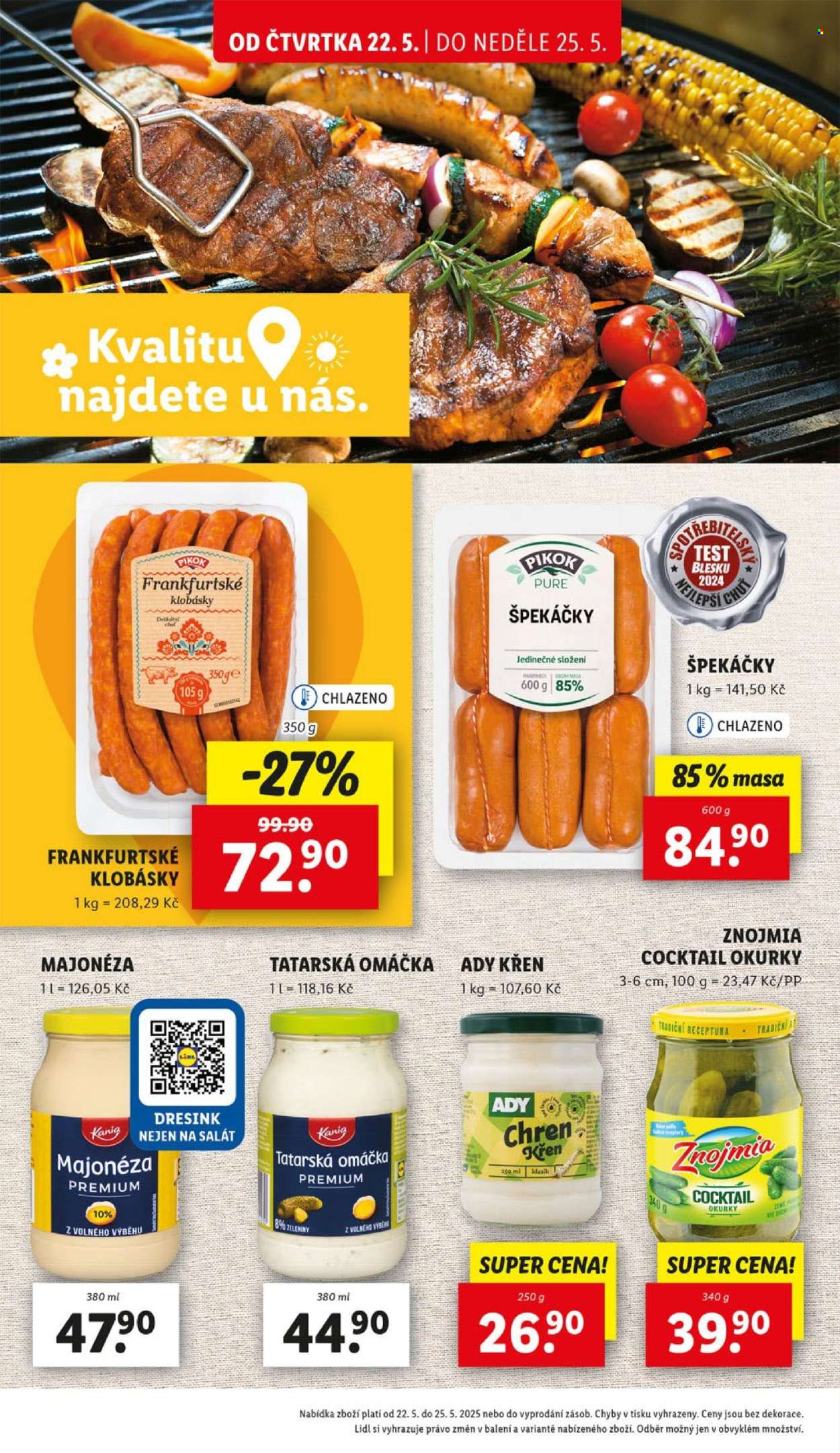 Leták Lidl - 22.5.2025 - 25.5.2025. Strana 1
