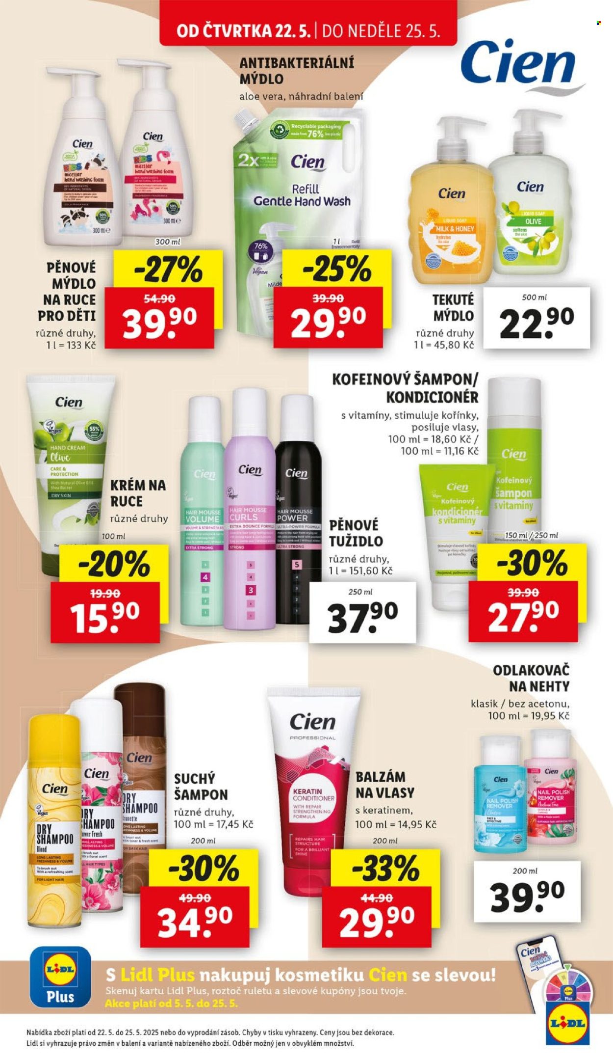 Leták Lidl - 22.5.2025 - 25.5.2025. Strana 1
