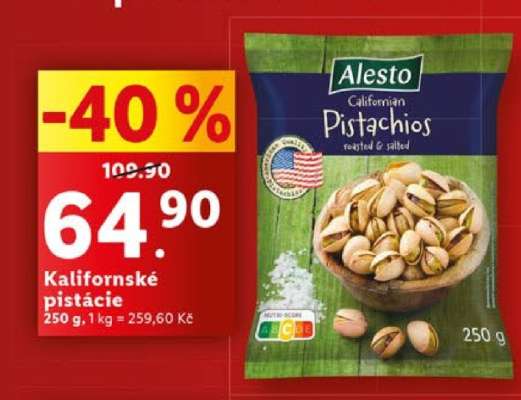 KALIFORNSKÉ PISTÁCIE