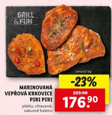 MARINOVANÁ VEPŘOVÁ KRKOVICE PIRI PIRI