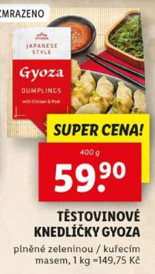 TĚSTOVINOVÉ KNEDLÍČKY GYOZA