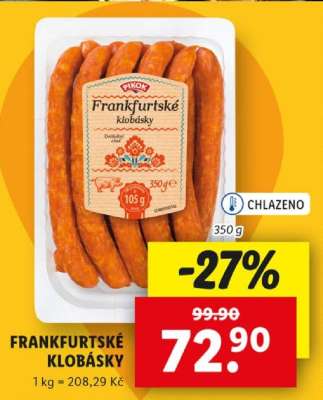 FRANKFURTSKÉ KLOBÁSKY
