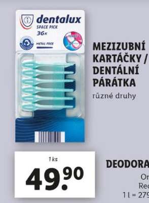 DENTALUX MEZIZUBNÍ KARTÁČKY / DENTÁLNÍ PÁRÁTKA