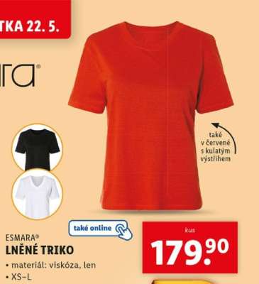 ESMARA LNĚNÉ TRIKO