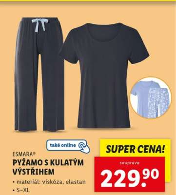 ESMARA® PYŽAMO S KULATÝM VÝSTŘIHEM