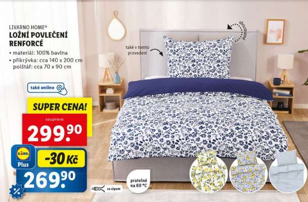 LIVARNO home LOŽNÍ POVLEČENÍ RENFORCÉ