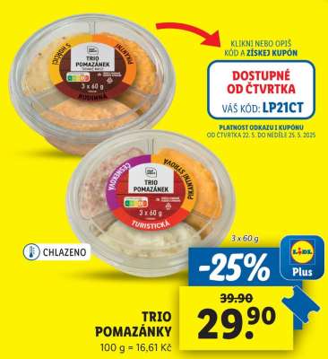 TRIO POMAZÁNKY