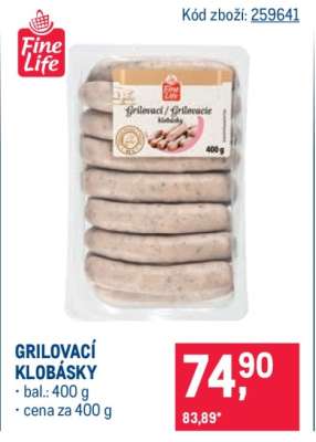 Grilovací klobásky