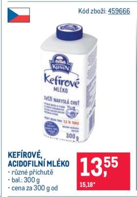 Kefírové, Acidofilní mléko