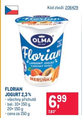 Florian jogurt 2,3 %
