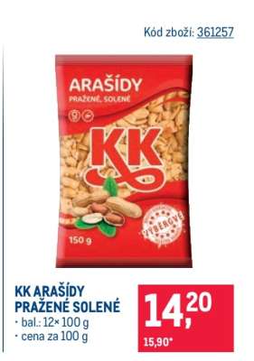 KK arašídy pražené solené