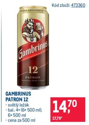 Gambrinus Patron 12