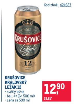 Krušovice Královský ležák 12