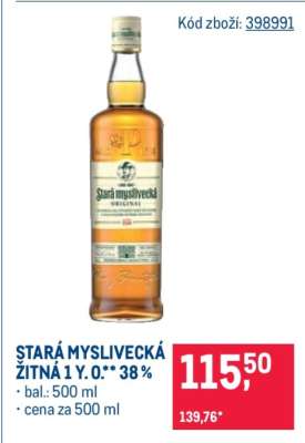 STARÁ MYSLIVECKÁ ŽITNÁ 1 Y. O.** 38 %