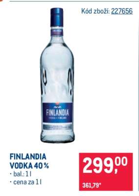 Finlandia Vodka 40 %