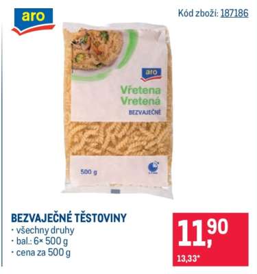 Bezvaječné těstoviny