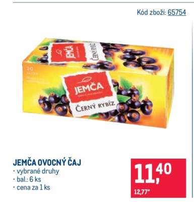 Jemča ovocný čaj