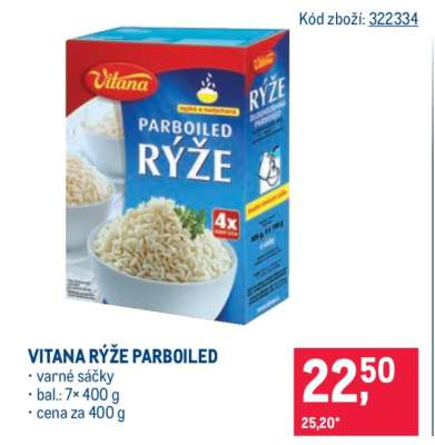 Vitana rýže parboiled