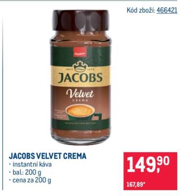 JACOBS VELVET CREMA