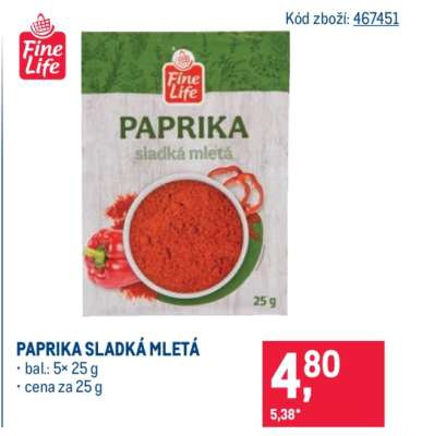Paprika sladká mletá