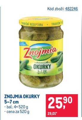Znojmia Okurky 5–7 cm