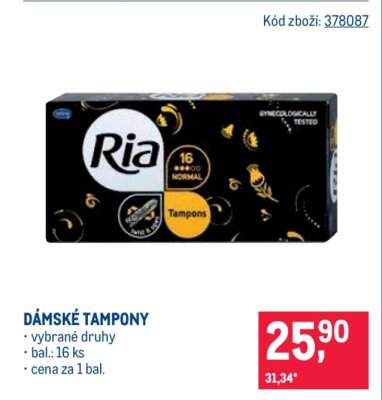 Dámské tampony