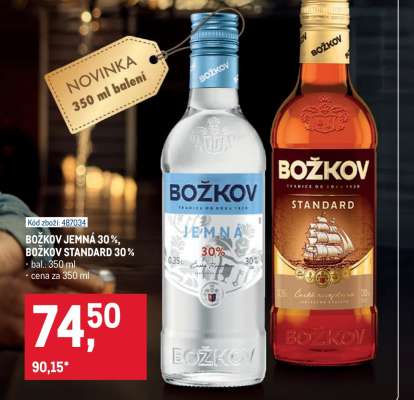 BOŽKOV JEMNÁ 30 %, BOŽKOV STANDARD 30 %