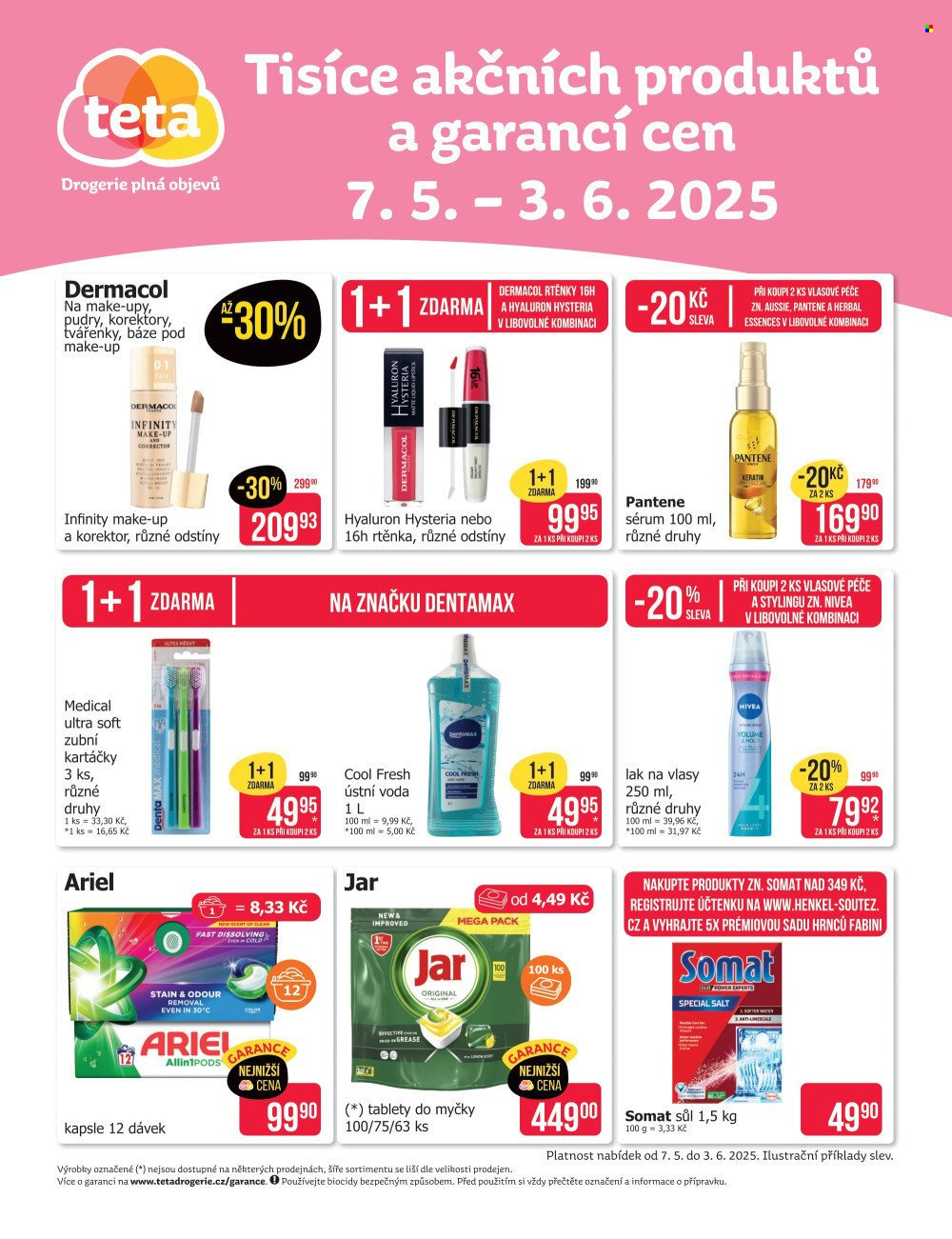 Leták Teta drogerie - 7.5.2025 - 3.6.2025. Strana 1