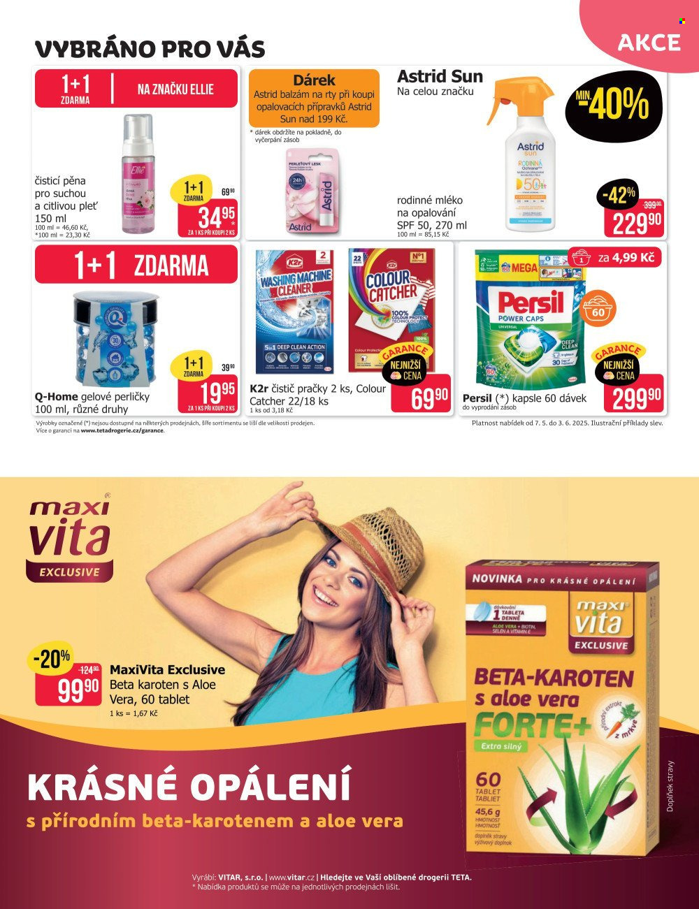 Leták Teta drogerie - 7.5.2025 - 3.6.2025. Strana 1