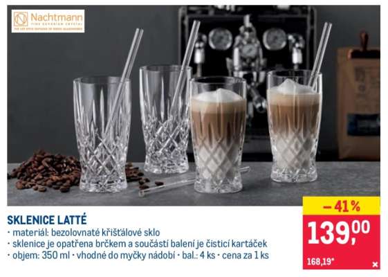 SKLENICE LATTÉ