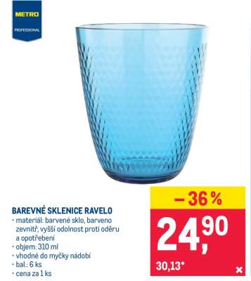 BAREVNÉ SKLENICE RAVELO