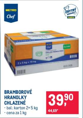 BRAMBOROVÉ HRANOLKY CHLAZENÉ