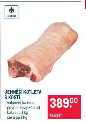 JEHNĚČÍ KOTLETA S KOSTÍ