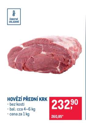 Hovězí přední krk