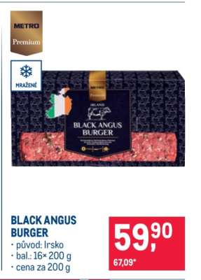 Black Angus burger