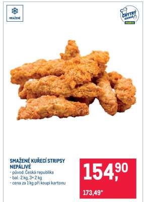 SMAŽENÉ KUŘECÍ STRIPSY NEPÁLIVÉ