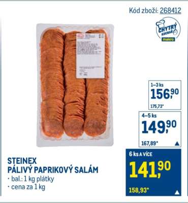 STEINEX PÁLIVÝ PAPRIKOVÝ SALÁM