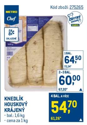 KNEDLÍK HOUSKOVÝ KRÁJENÝ
