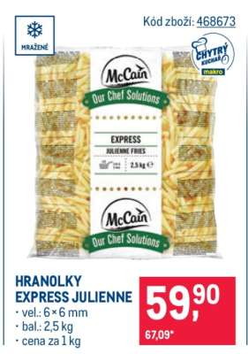 Hranolky Express Julienne