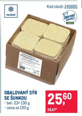 Obalovaný sýr se šunkou