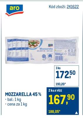 Mozzarella 45 %