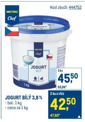 JOGURT BÍLÝ 3,8%