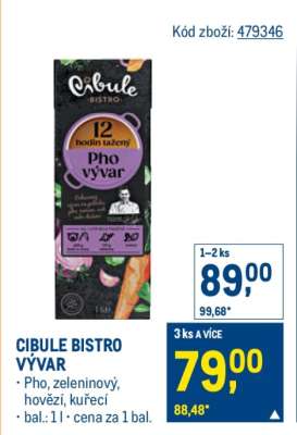 Cibule Bistro Vývar