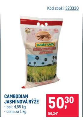 Cambodian jasmínová rýže